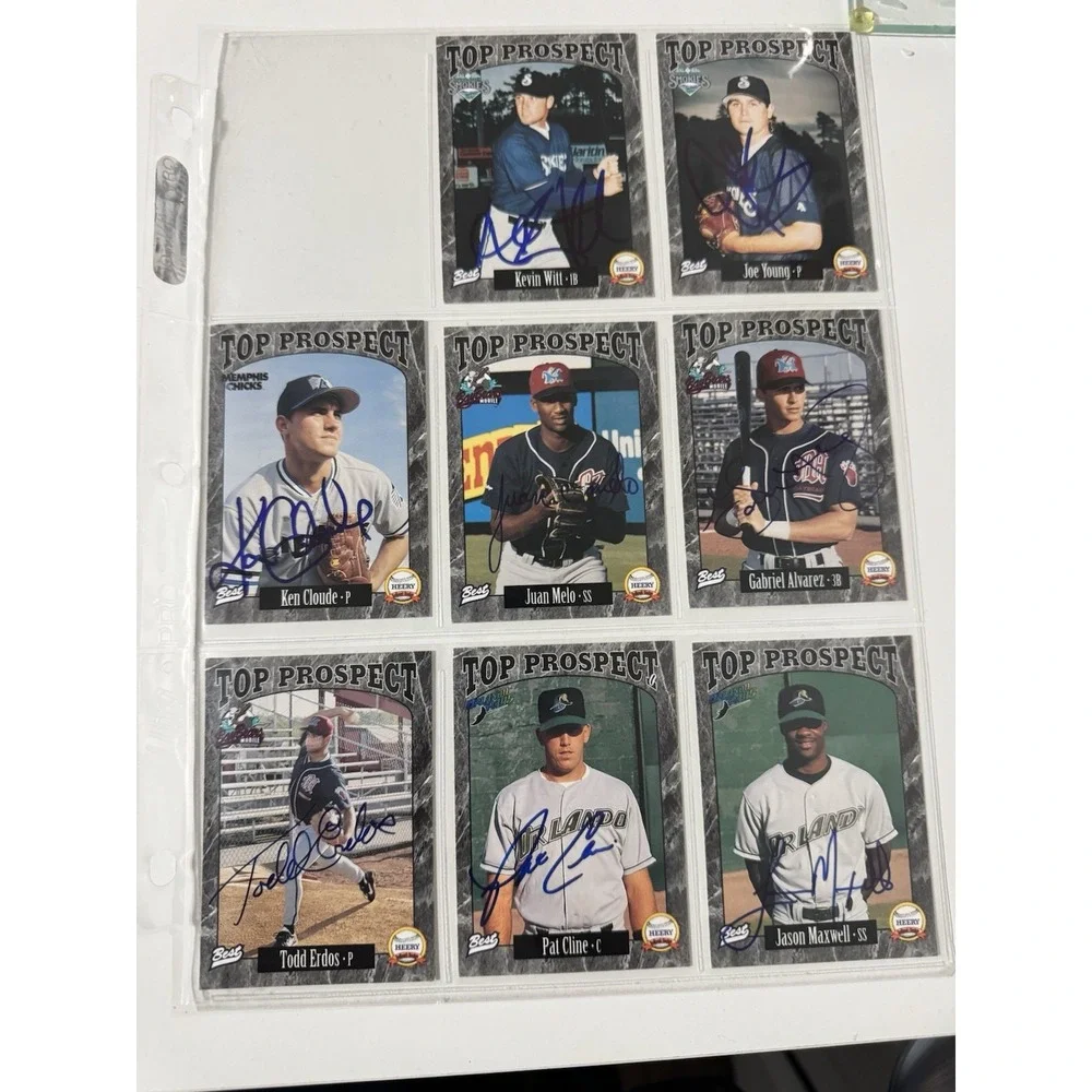 1997 Best Southern League Top Prospects Autograph Card Lot 15 Kerry Wood Era